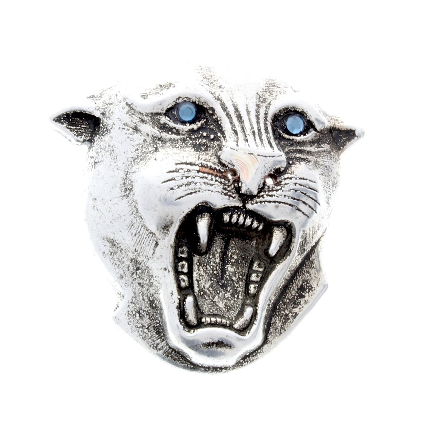 Panther Cougar Wildcat Bolo Tie, antique silver, Black or Red 36" cord, made in USA, Each