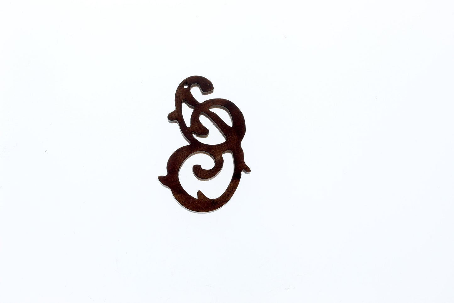 Celtic Knot Walnut Natural Brown Wood Pendant, 1.7 inches, Each