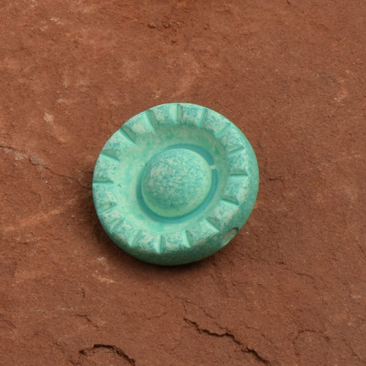 Round Shank Button, Mint Green Patina Finish in 3 sizes: 20mm, 24mm, 33mm, Pack of 3