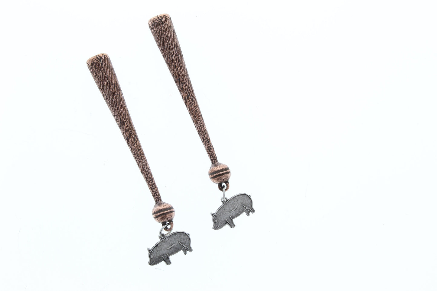 Bolo Tips, antique silver or antique copper, Made in USA of zinc, Set of 2