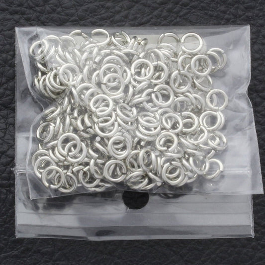 Jump rings 3.5mm Thin, silver finish Finish Jump Ring, sold per ounce