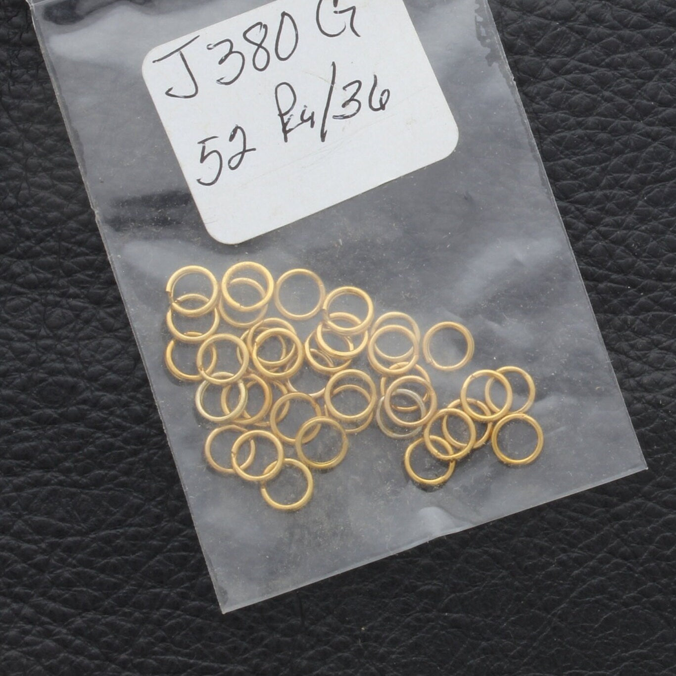 Jump Ring 6mm gold plate, pack of 36