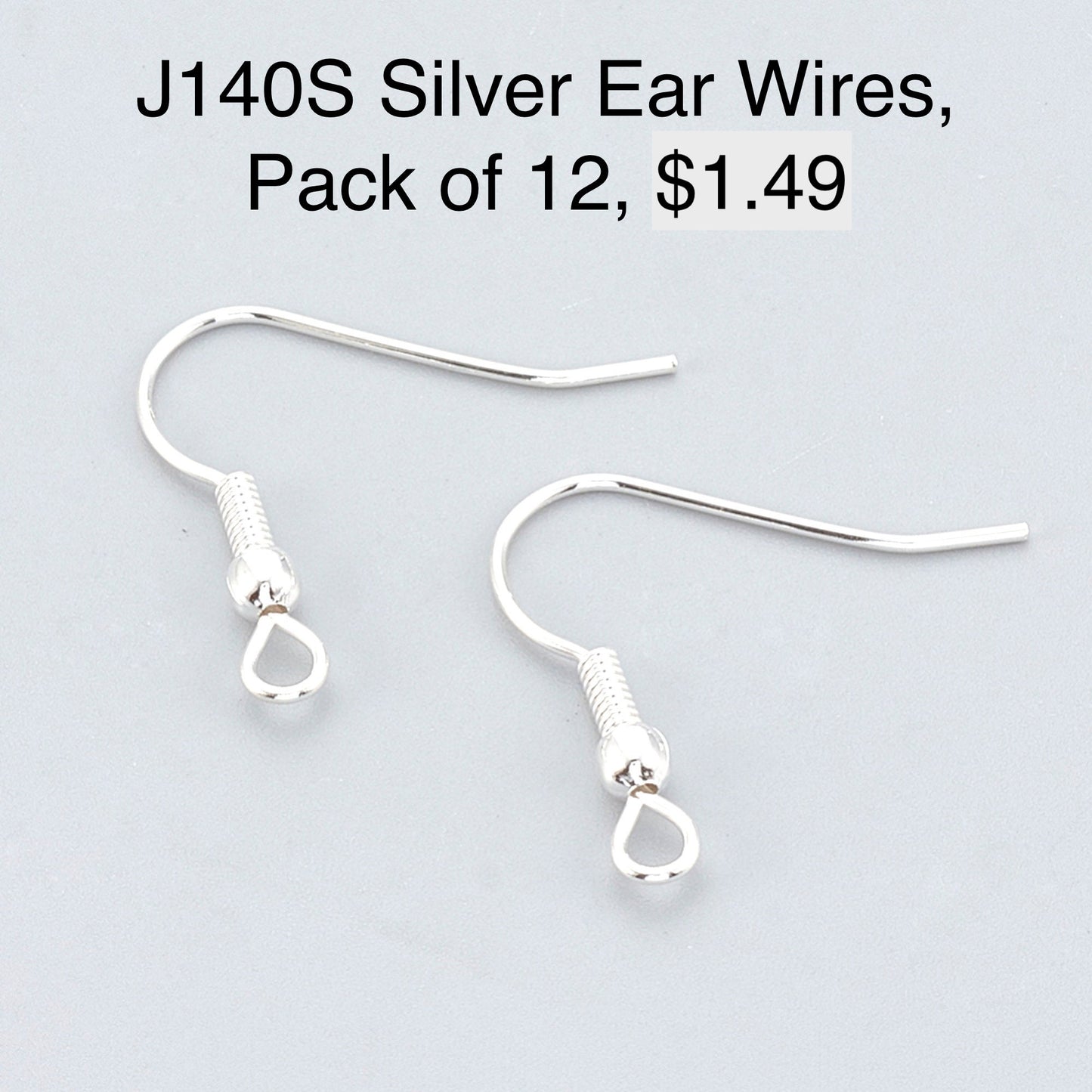 2" Fleur Cross Pendants, Classic Silver, made in USA, Pack of 2