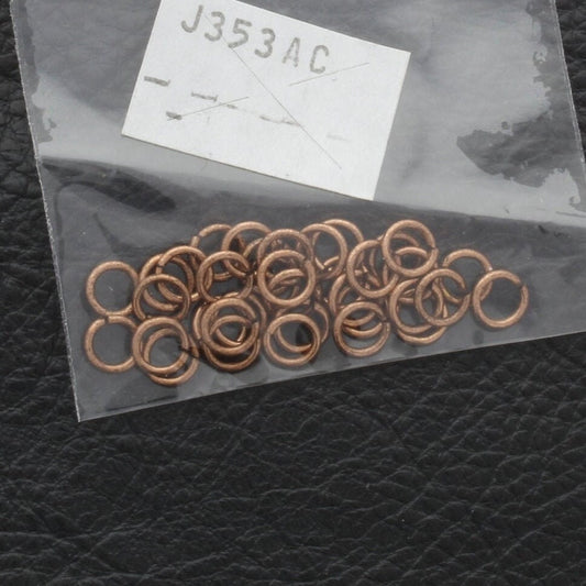 5mm Jump Rings, jewelry findings, Antique copper, made in USA, pack of 36