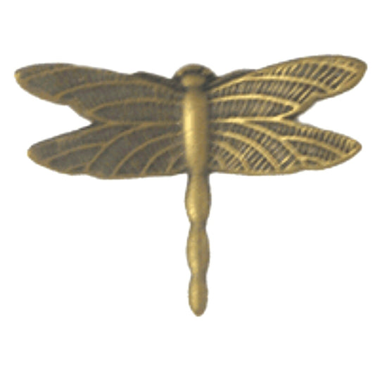 15x11mm Dragonfly Charm, Antique Gold, Made in USA, pack of 6