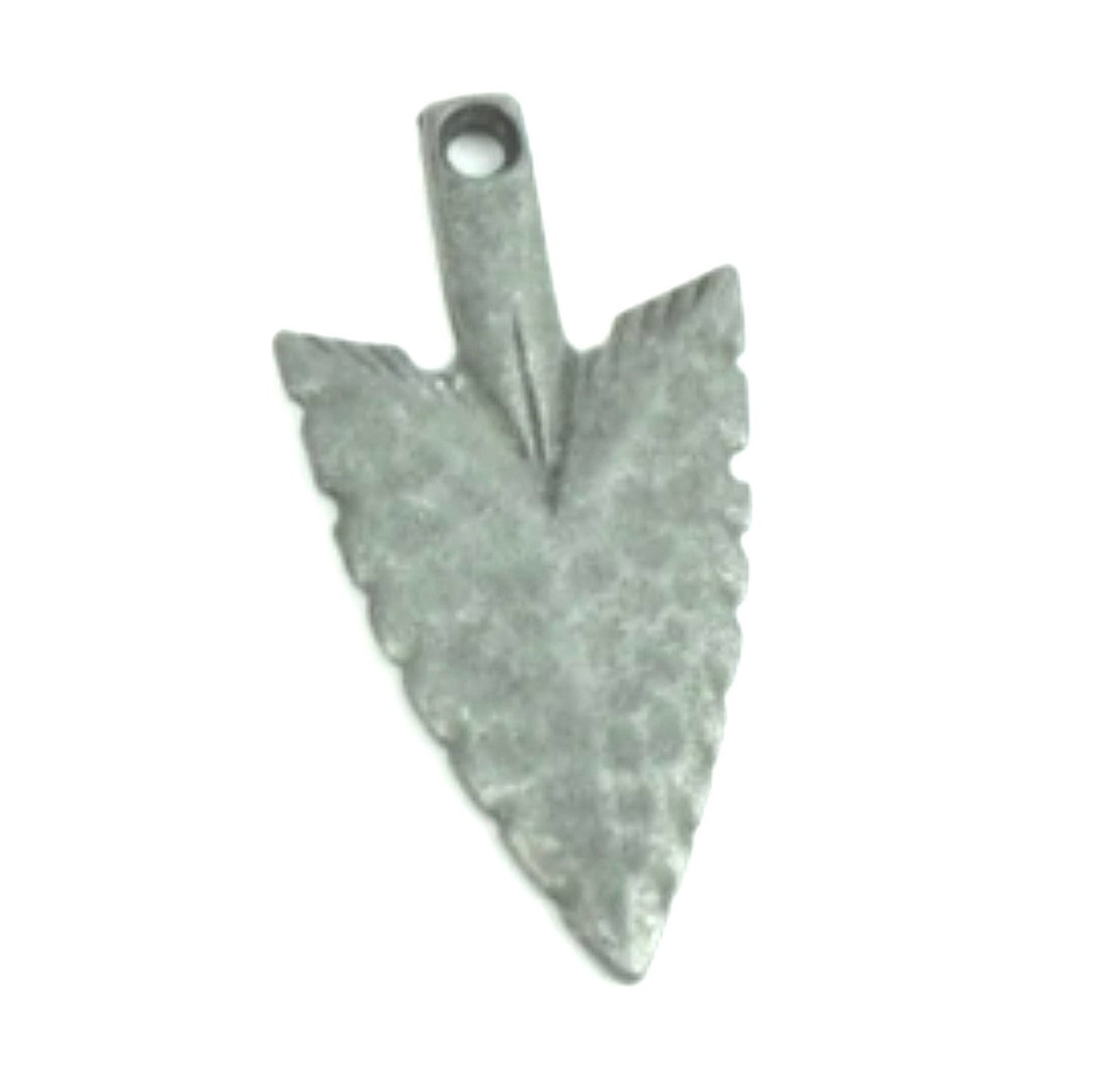32mm Arrowhead Charm or Pendant, Classic Silver, Antique Copper or Gunmetal Gray, Made in USA, Pack of 6