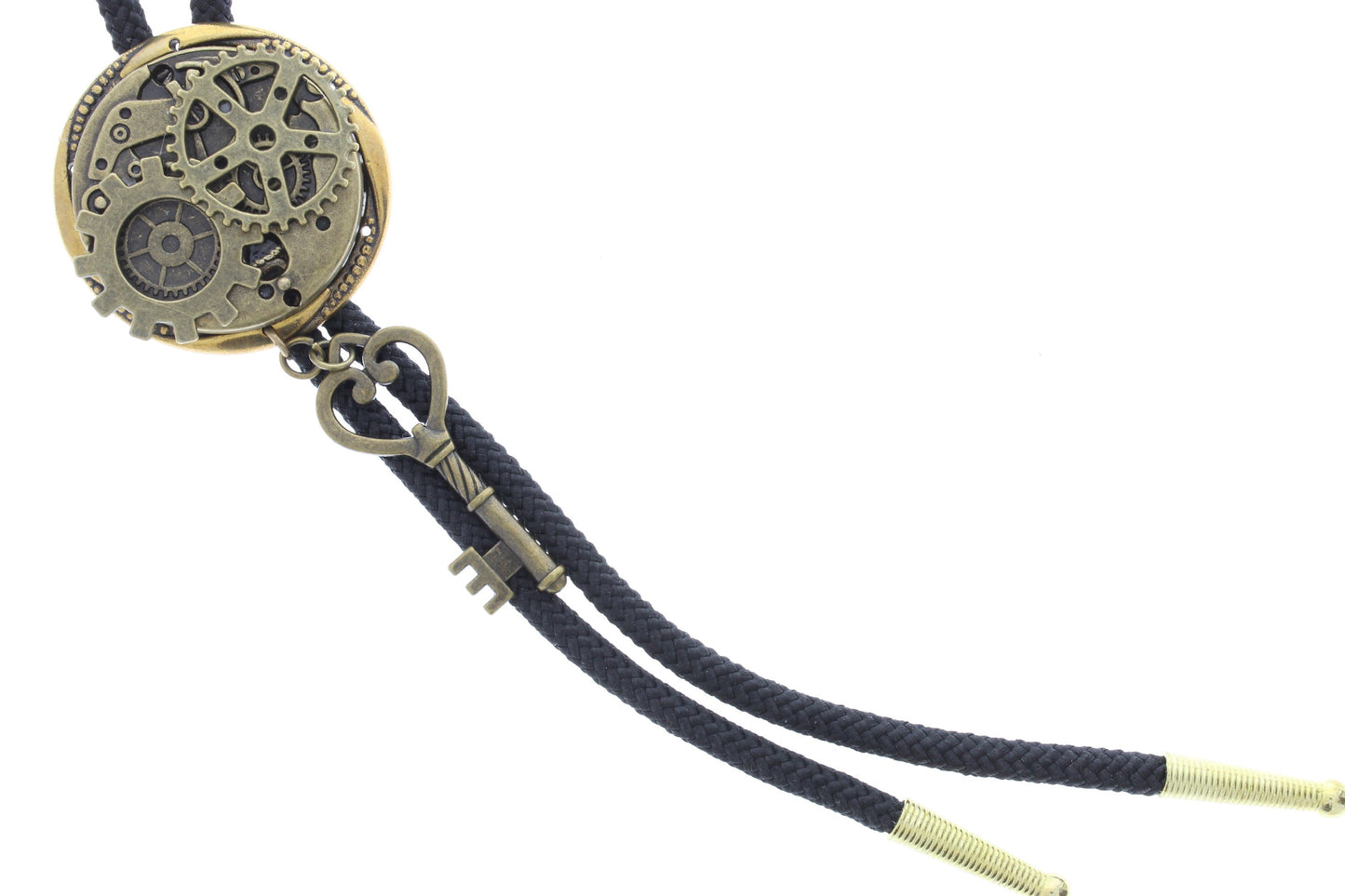 Watch Gears Bolo, steampunk, made in to bolo, 36" cord, made in USA