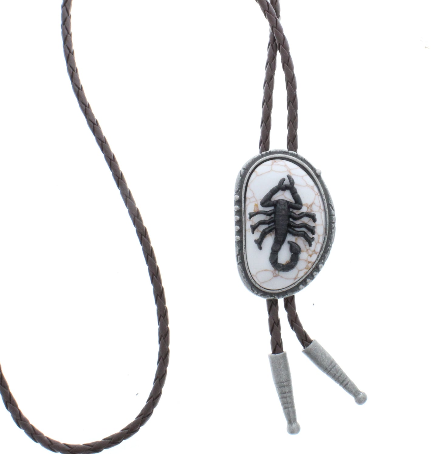 Scorpion Western Bolo Tie, black scorpion