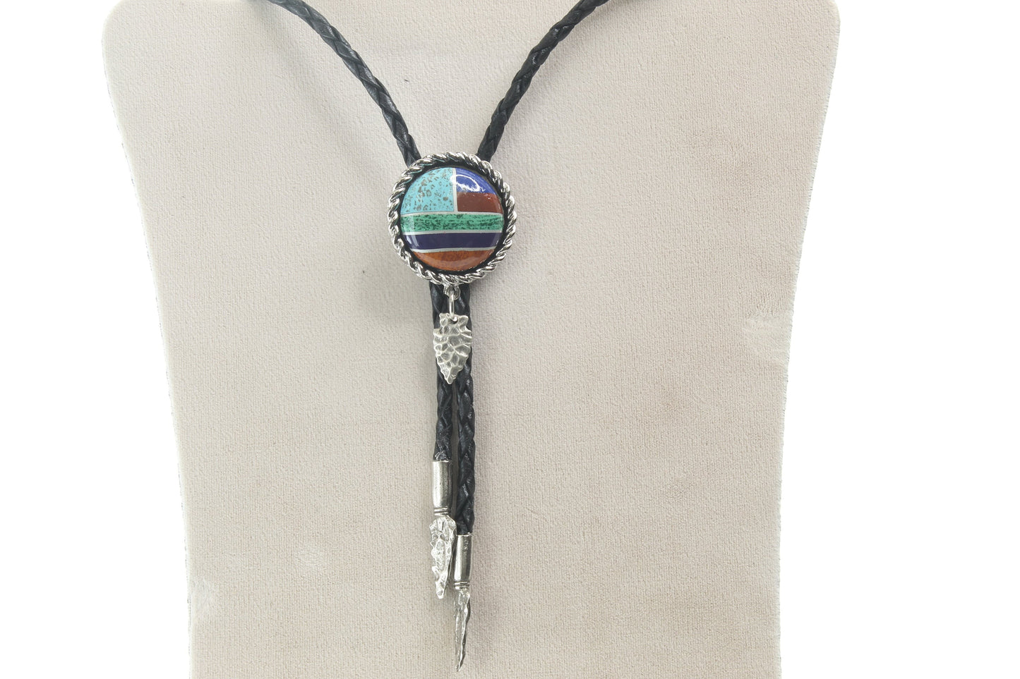 Inlay Bolo, southwestern , style , Bolo Tie made in USA, Each