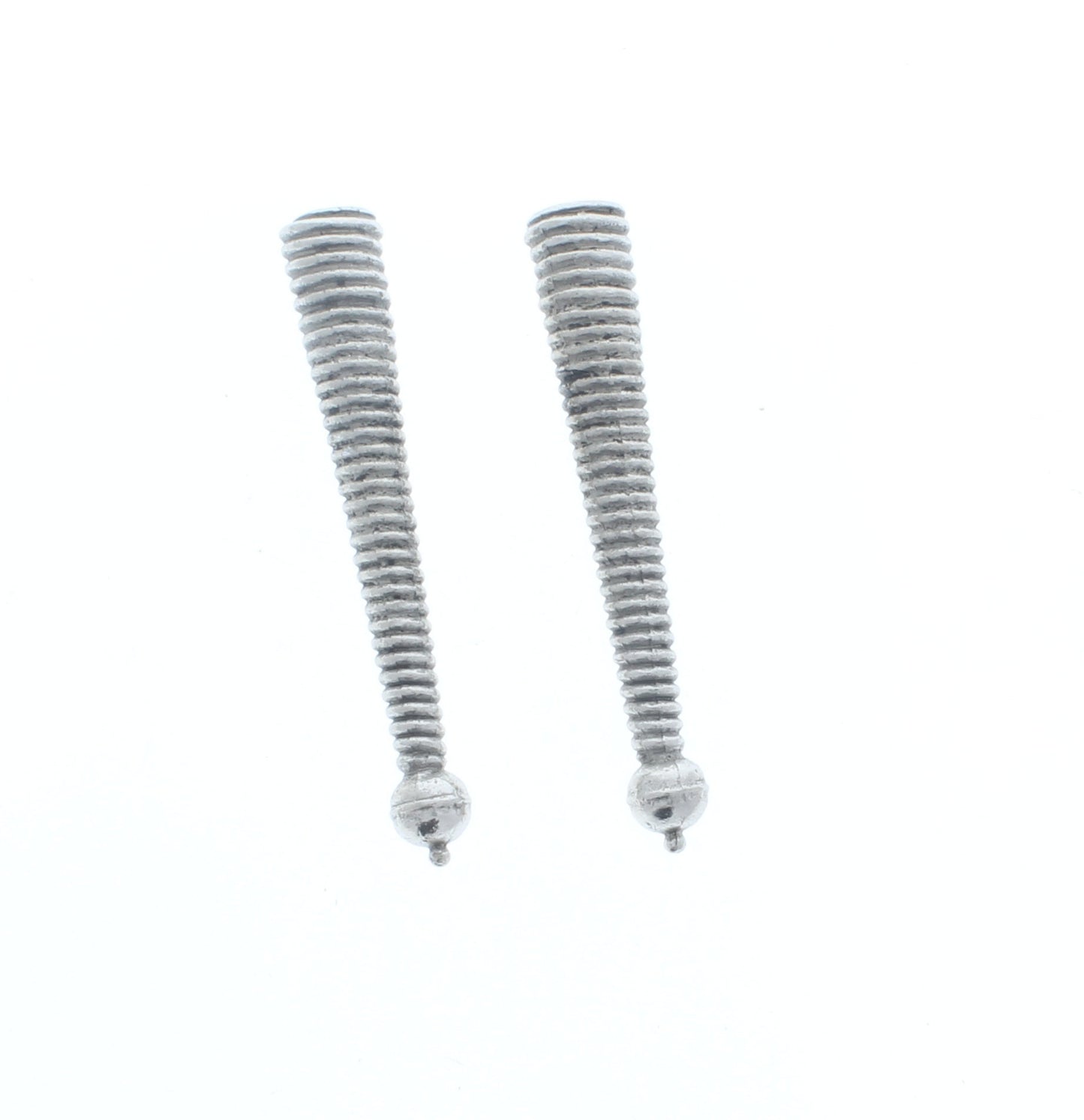 Bolo tip zinc cast, antique silver, antique gold spiral texture, pack of 2