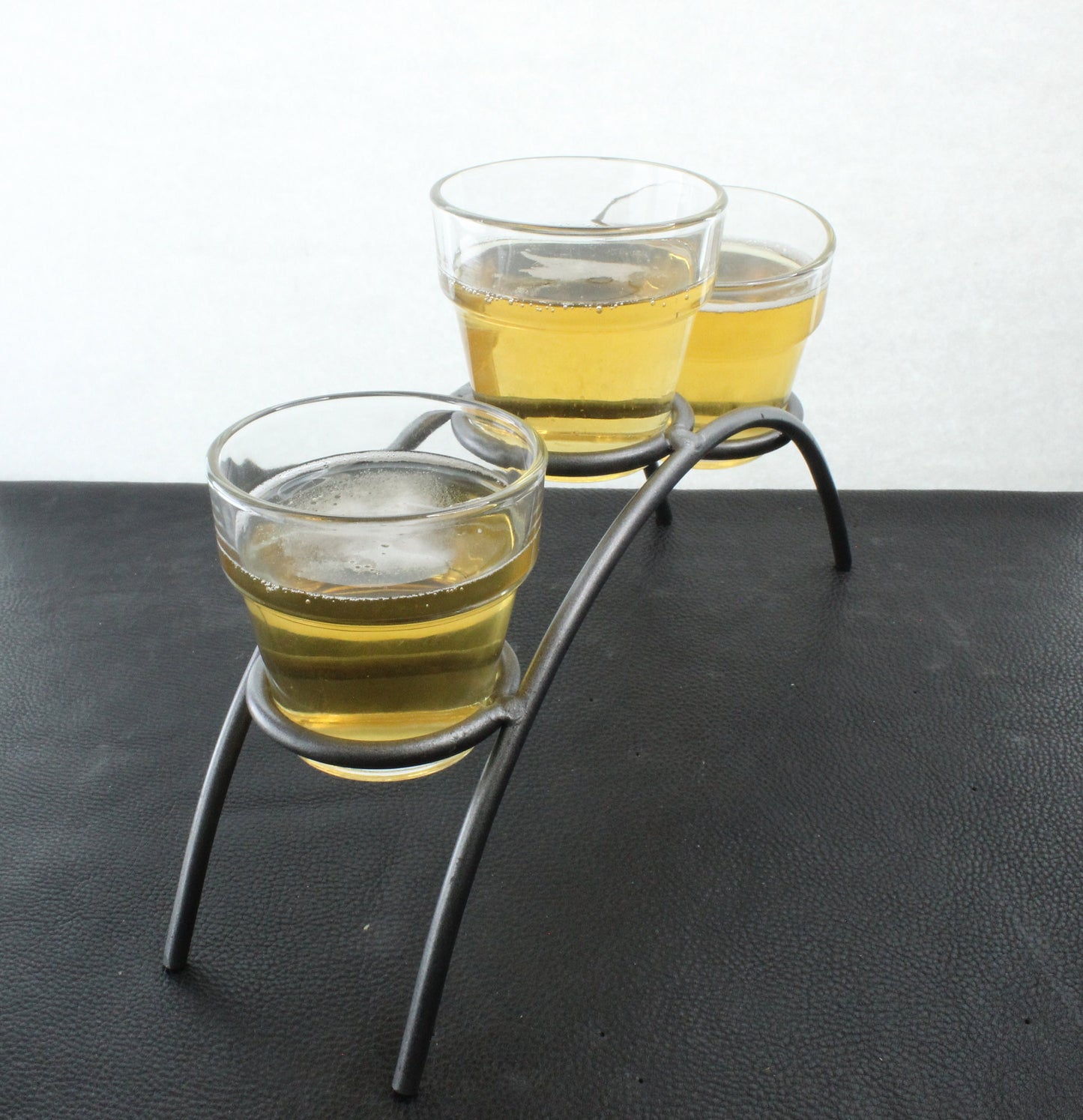 Beer Flight stand, powder coated , set of 2 each , glass not included V1006