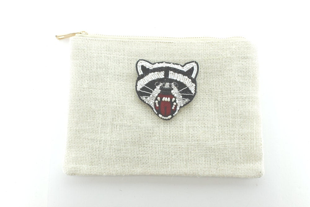 Canvas zipper bag, sold by each, 9 wide x 7 tall