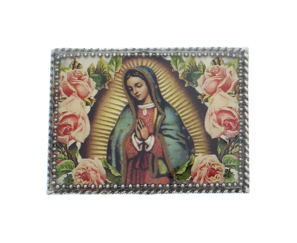 Virgin De Guadalupe belt buckle  3.80 length