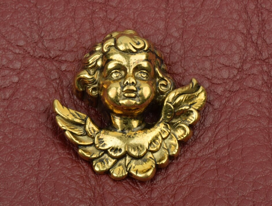 40mm Fairy Angel Cherub Cabochon for Pin or Pendant with flat back, Antique Silver, or Copper, pack of 2