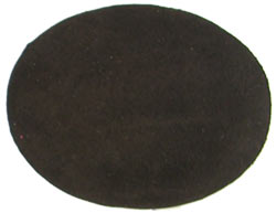 3.5in Dark Brown Suede Oval Insert for Belt Buckles Package of 2
