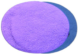 3.5in Metallic Purple Suede Oval Insert for Belt Buckles, Package 2