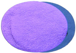 3.5in Metallic Purple Suede Oval Insert for Belt Buckles, Package  2