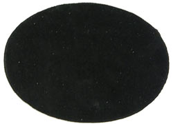 3.5in Black Suede Oval Insert for Belt Buckle Package of 2