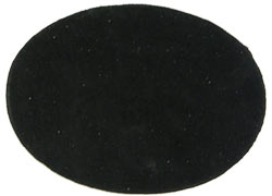 3.5in Black Suede Oval Insert for Belt Buckle  Package of 2