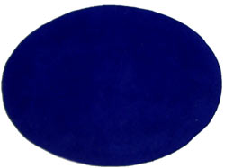 3.5in Electric Blue Suede Oval Insert for Belt Buckles Package of 2