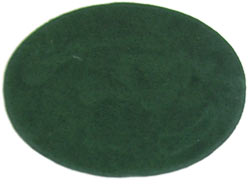 3.5in Forest Green Suede Oval Insert for Belt Buckles, Pack of 2