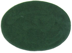 3.5in Forest Green Suede Oval Insert for Belt Buckles, Pack of  2
