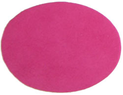 3.5in Hot Pink Suede Oval Insert for Belt Buckles, Package 2