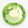 6mm Round Faceted Austrian Crystal, Green (Peridot), SS28 #2000, pack of 12
