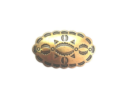 41x27mm Oval Concho, Ant Brass, pk/1