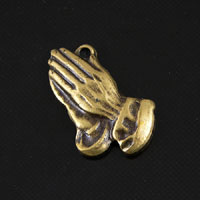 Praying Hands, Vintage Brass, pk/6