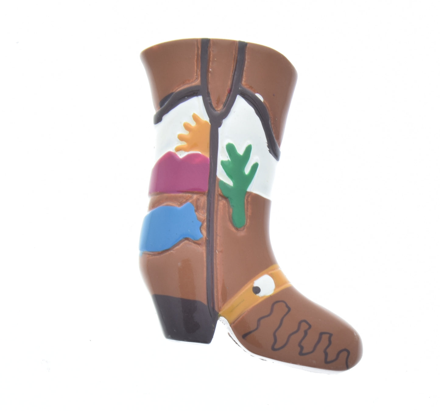 40x33mm Acrylic Western Cowboy Boot, pack of 2