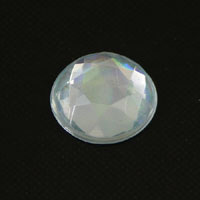 9mm Lt Sapphire Faceted Flatback Acrylic Stone