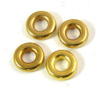 20mm Vintage Gold Donut Bead, pack of 6