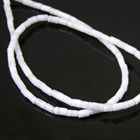 5mm Tube Blue Lace Agate Beads, Strand