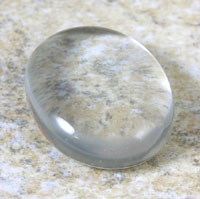 1.25in Round(irregular shape) 10mm thick Glass cabochon , pkg/6