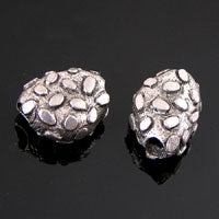 Pebbled Nugget Bead, Antique Pewter, ea