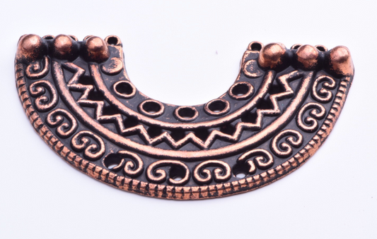 Layered Arch Collar Piece, Antique Copper