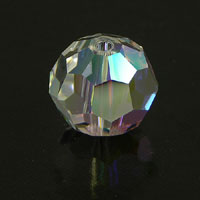 Swarovski Crystal 12mm Round Faceted, Crystal AB, EA
