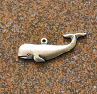 Classic Silver Finish WHALE, pack of 6