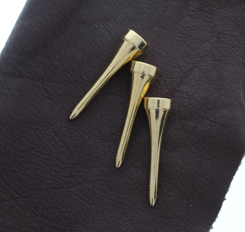 Golf Tee - Gold Plated, pk/6