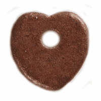 15mm Clay Heart Pendant, Copper, pack of 12