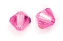 Swarovski Crystal 4mm Bicone Beads, Rose Pink, pack of 12