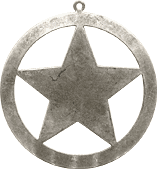 classic Silver Finish XLG LONE STAR- EA