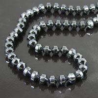 8mm Flat Ball Hematite Bead 16in strand