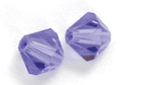Swarovski Crystal 4mm Bicone Beads,Tanzanite Purple, Sold by Dozen