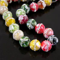 14mm Round Mother-of-Pearl Composite-n-Pav