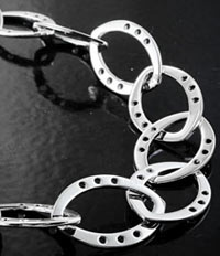 Classic Silver Drawn Flattened Oval Cable Chain  sold in a 10ft/spool