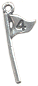 Classic Silver 4 Golf Flag Charm, EA