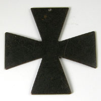 47x47mm Cross Pendant, Vintage Rustic Brass, -PK/2