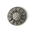 18mm Antique Silver Aztec Sun Embellishment pkg/3